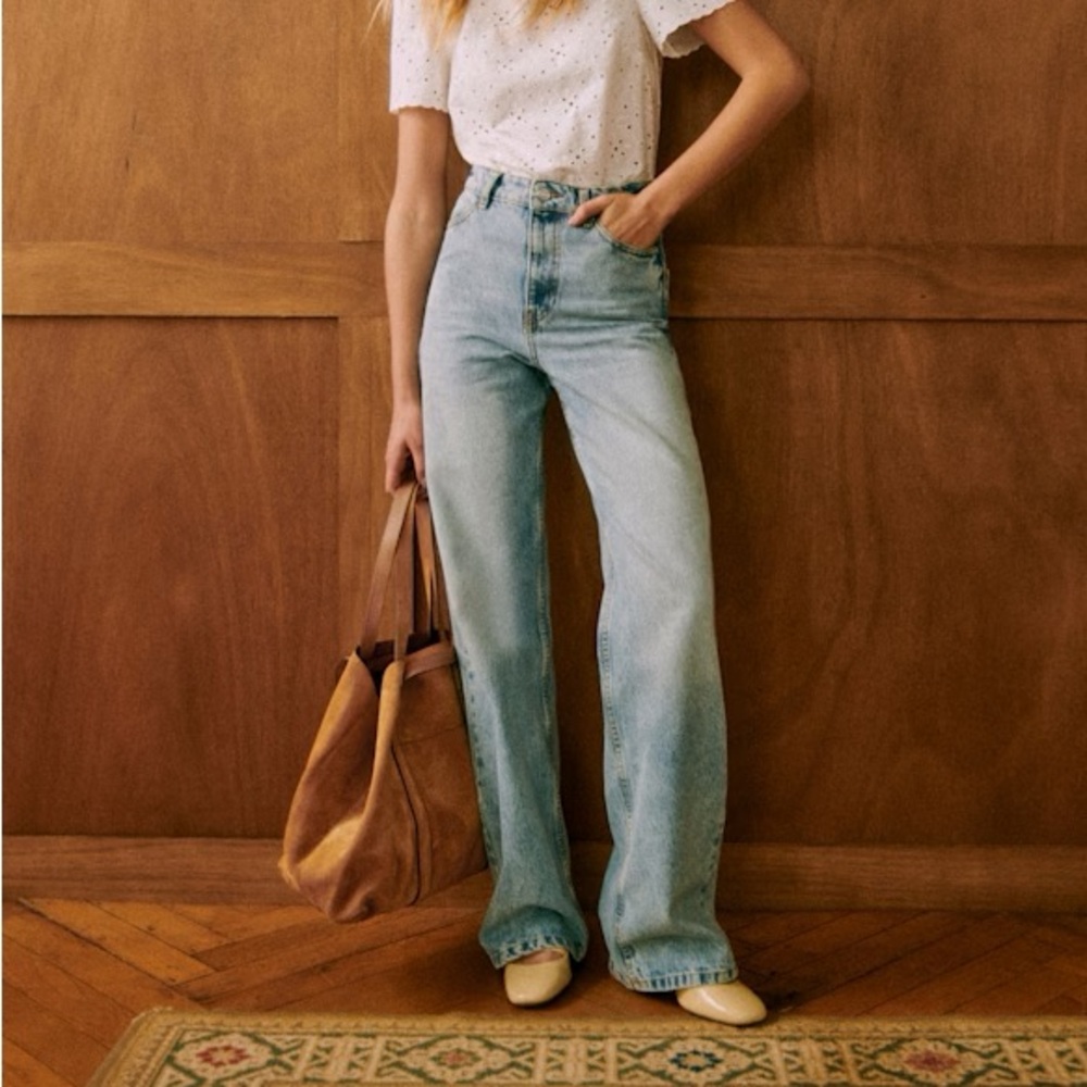 Sézane Wide Leg Jeans